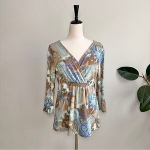 Style & Co. Y2K Mesh Fairy Babydoll Top L